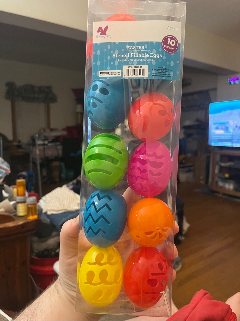 Meri Meri Bright Multicolor Stencil Fillable Easter Eggs